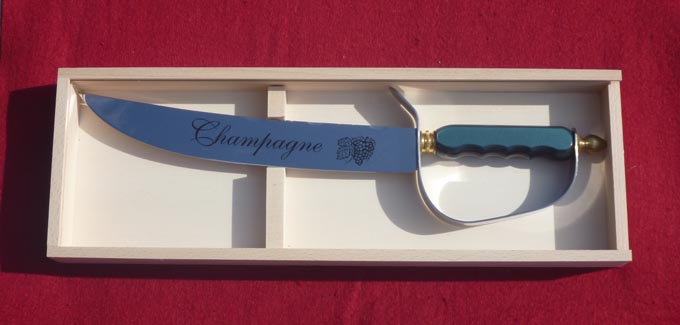  Champagne Saber in optional wood box 